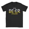 Funny It is Shot O Clock Somewhere Barhopping Drinking Party Tshirt Cotton Clothes Vintage O-neck