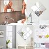 6pcs Self Adhesive Mirror Sheets Flexible Non Glass Mirrors Removable Mirror Wall Stickers Home Room Bedroom 3D Wall Decor