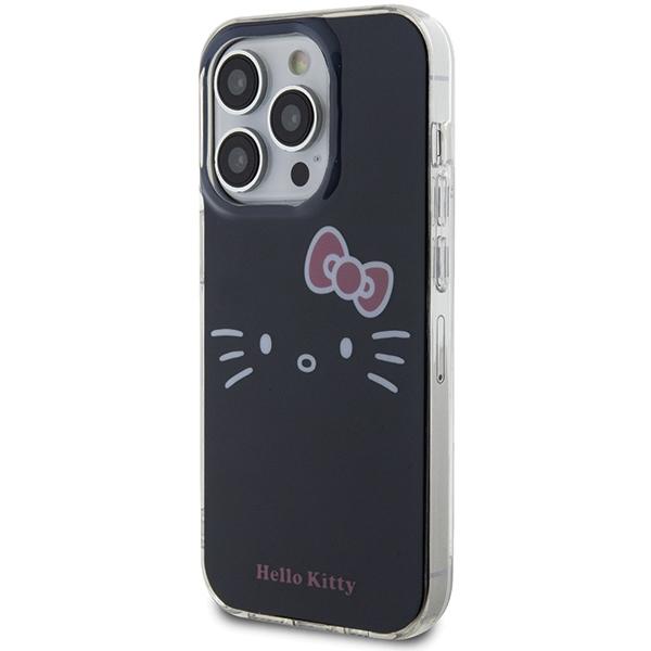 Etui Do iPhone 15 Pro Max Hello Kitty Hardcase IML Kitty Face Czarny