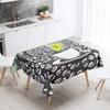 Abstract Art Food Illustration Tablecloth Oil-proof Tablecloth Waterproof Picnic Fabric Nordic Home Decoration