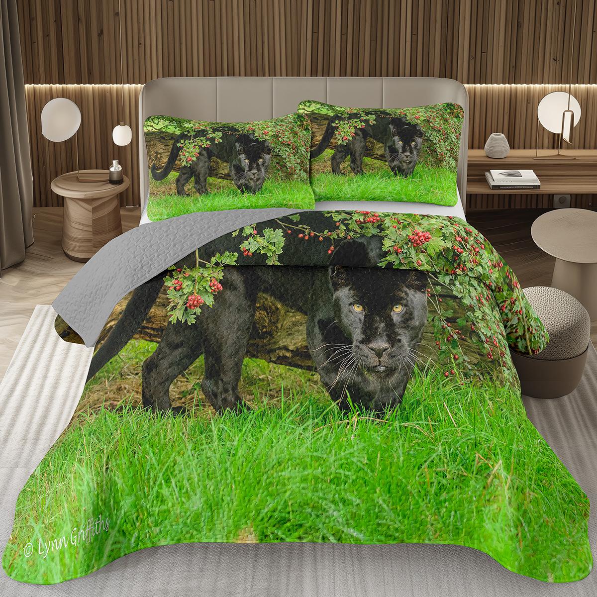 

Comforter Leopard Full Queen Size Cheetah Quilted African Safari Animal Bedding Set Wildlife Animal Print Bed Comforter (quilt)-EU Single(135*200cm)3pcs