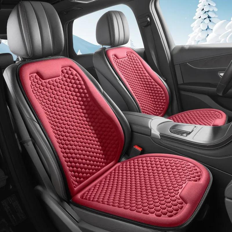 Breathable Comfortable Summer Cool Ice Silk Car Seat Cushions with 3D Spherical Protrusions Soft for Most Cars