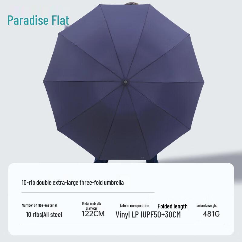 Paradise Large Reinforced 10-Rib Folding Umbrella