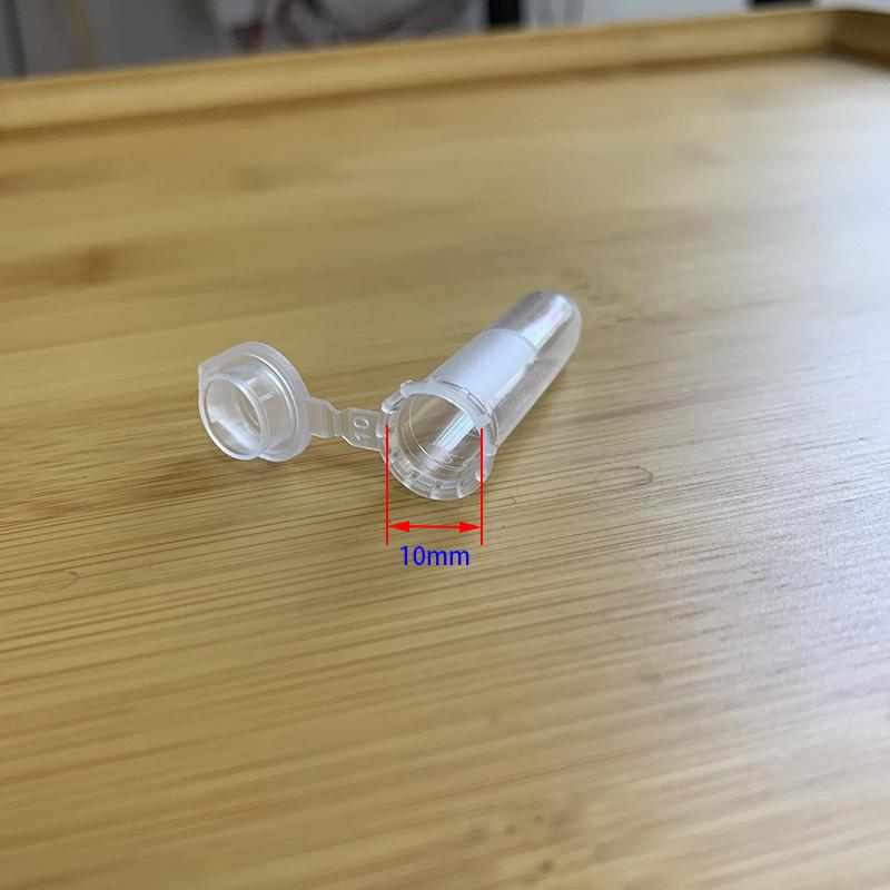 50 Pcs/set of 2ML Scientific Experiment Equipment Centrifuge Tube Transparent Plastic Sample Storage Container with Graduation