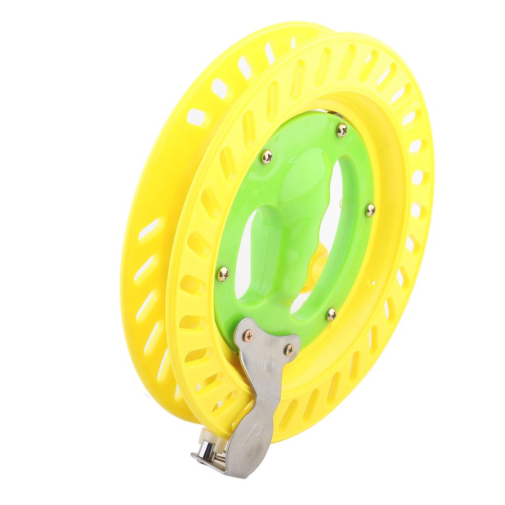 22cm   Plast Fiskelina Hjulhållare Vindare Verktyg Tillbehör(Gul)