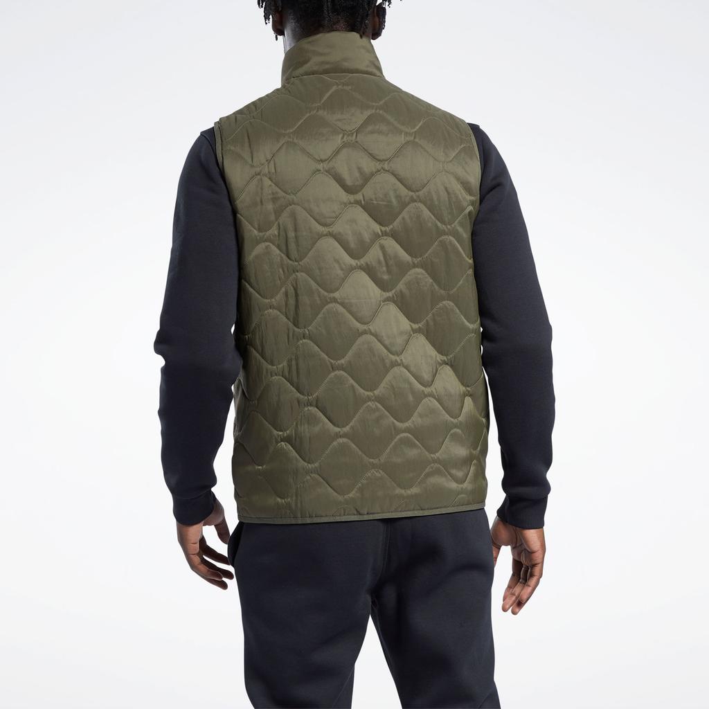 Reebok OUTERWEAR C PAD Vest Men's Green GU5739