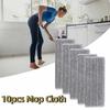 10pcs Washable Microfiber Mop Cloth Self Wring Replacement Mop Cloth Flat Mop Cloth  Hardwood Floors