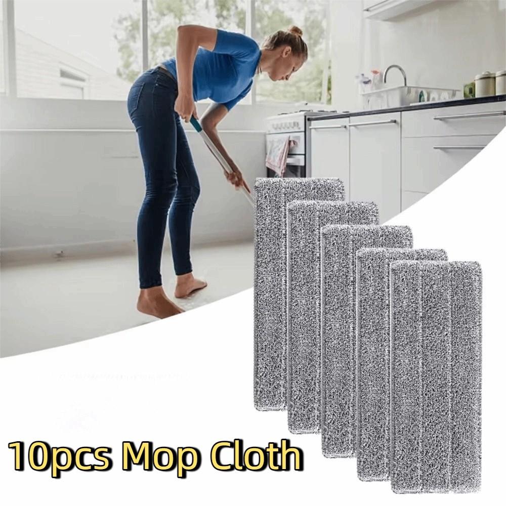 10pcs High Absorbency Flat Mop Cloth Self Wring Replacement Mop Cloth  Household Cleaning