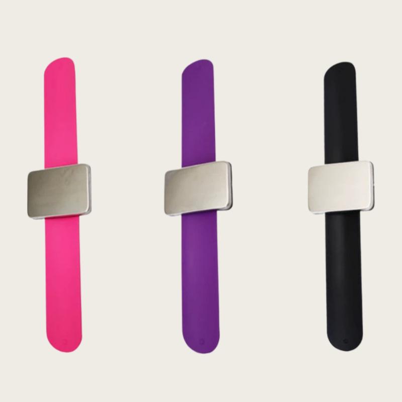 Silicone Magnetic Wristband Hair Clip & Needle Holder Bracelet