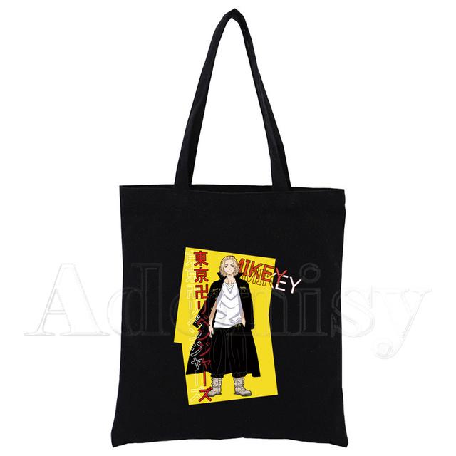 Tokyo Revengers Hanagaki Takemichi Ken Ryuguji Haori Kimono Women Shopping Canvas Bag Tote Eco Harajuku Shopper Shoulder Bags
