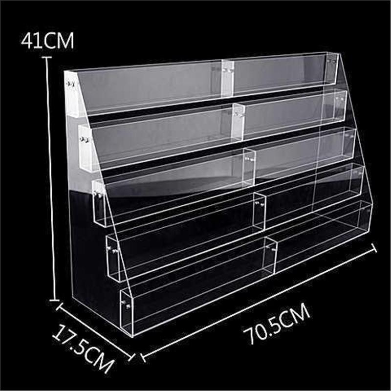 Multifunctional Acrylic Display: Booklet Rack, Pen Holder, Notebook & Magazine Organizer, Greeting Card Stand.
