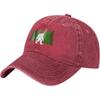Bigfoot Sasquatch Forest Graphic Washed Cotton Baseball Cap Adjustable Outdoor Dad Hat