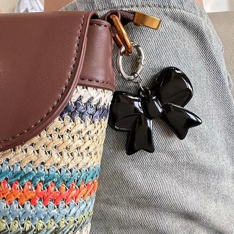 Yogodlns Niedliche Schleife Mini Rucksack Hängende Handtaschenanhänger Taschenanhänger Taschen Zubehör
