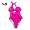 Women Monikni Sexy Suspender One-Piece Bikini Slim Fit Padded No Underwire Swimsuit Beach Sports Wear