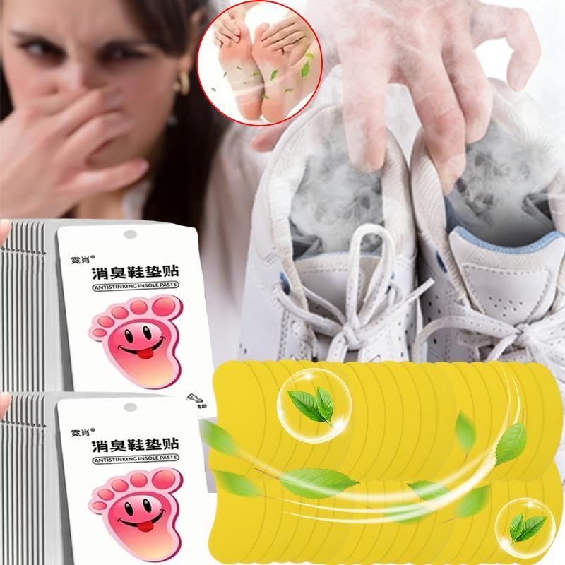 12-120 pezzi Rimuovi Odori per Scarpe Patch Deodorante Profumo di Limone Soffice per Piedi Adesivi per Solette Antibatterico Antiperspirante Cura del Piede