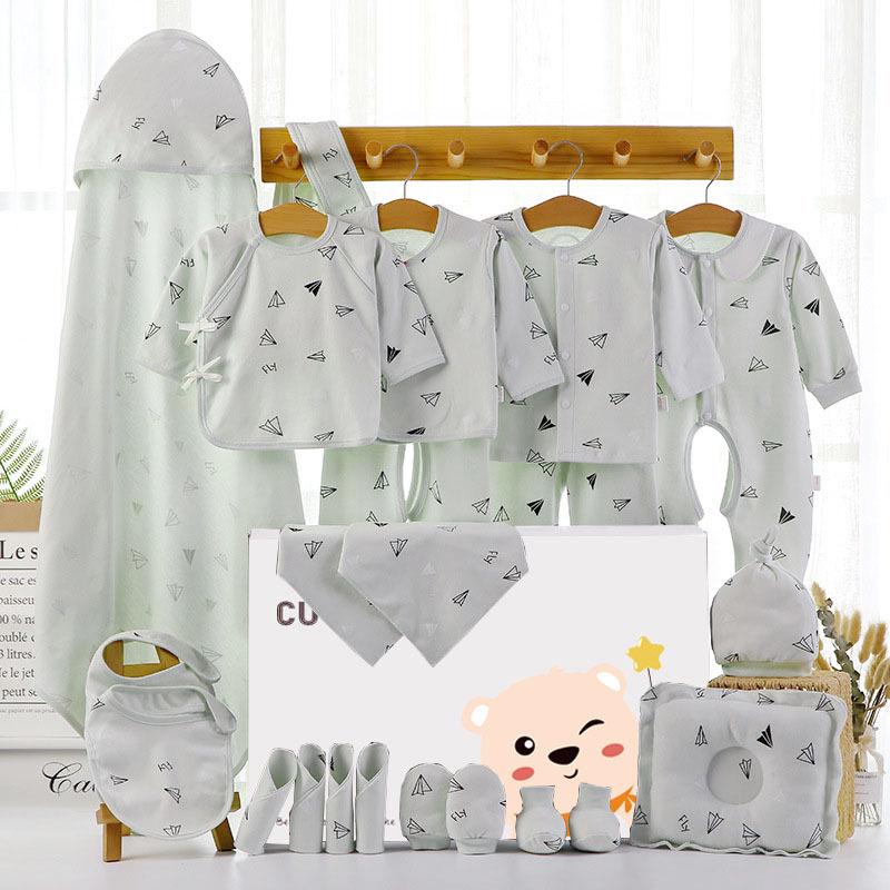 

Подарункова коробка для одягу для новонароджених: Осінньо-зимовий одяг унісекс для святкування повного місяця