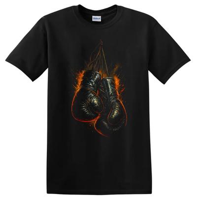 Boxing Gloves Graphic T Shirt Fight Club Streetwear Urban Style Tee