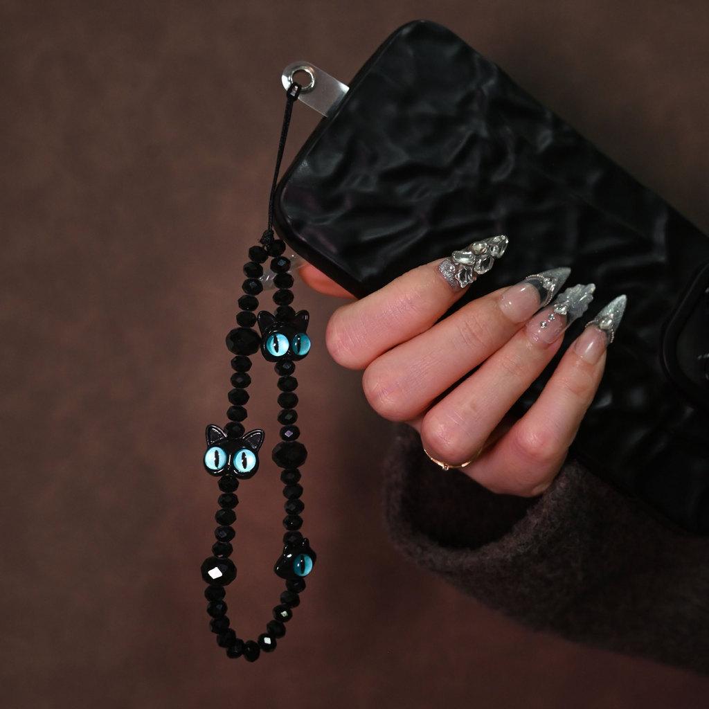 Monster Cat Phone Lanyard Pvc Wrist Strap For Men Women Smartphone Accessory