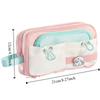 Multi-layer Cute Pencil Pouch Flip Style Gel Pen Organizer Simple Student Pencil Case  Girl