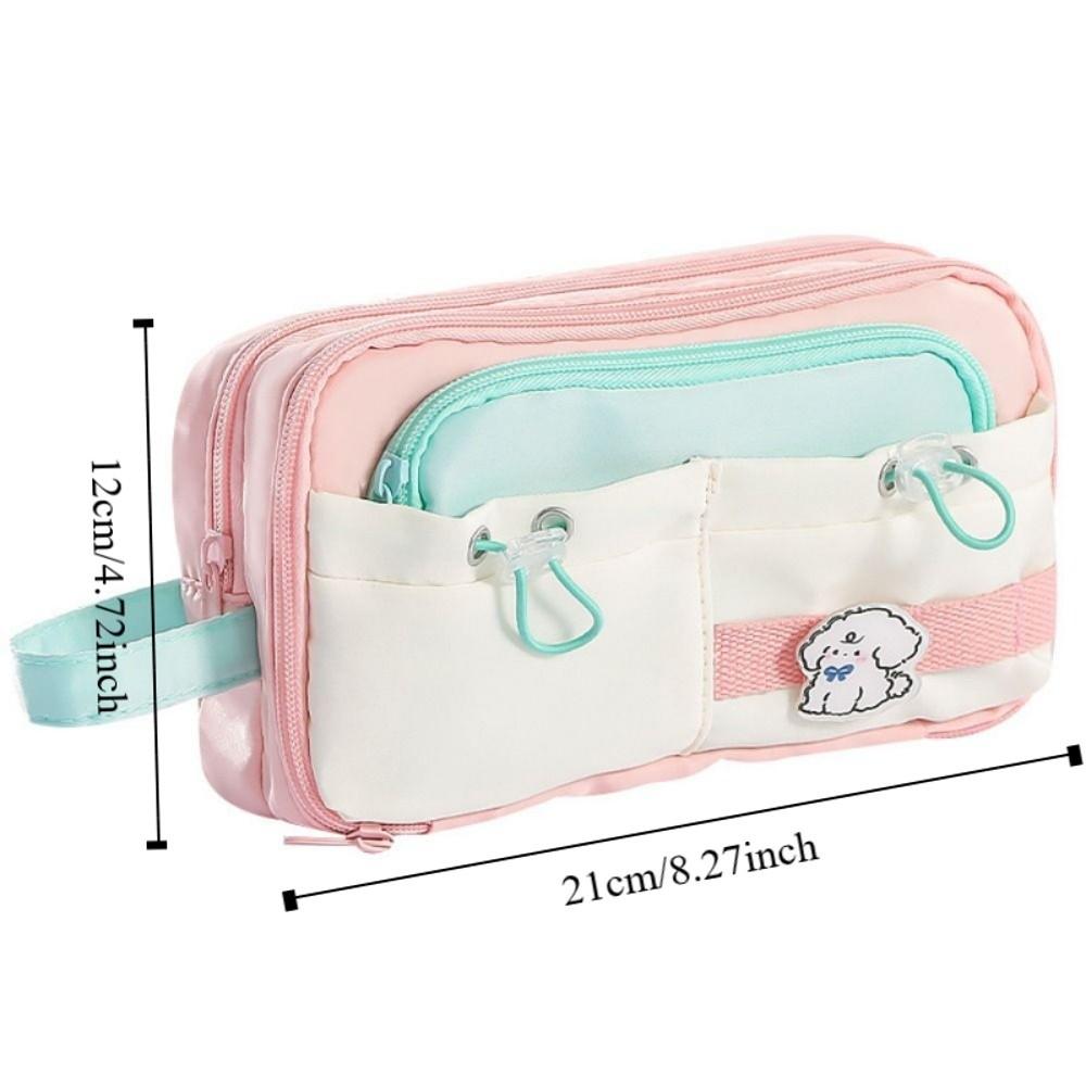 Multi-layer Cute Pencil Pouch Large Capacity Gel Pen Organizer Student Pencil Case School Supplies