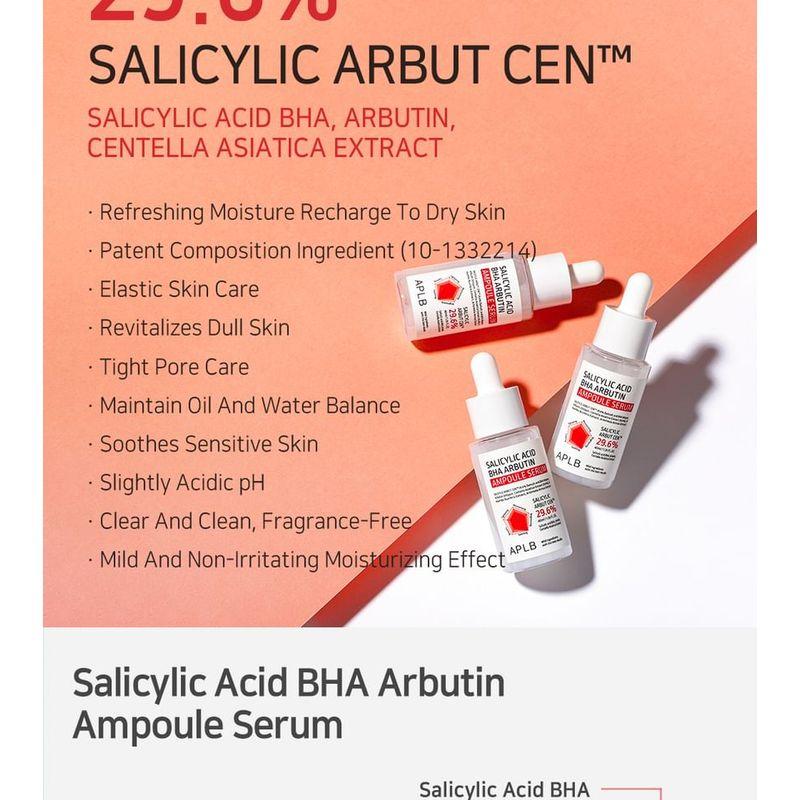 APLB - Salicylic Acid BHA Arbutin Ampoule Serum Set
