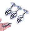1PC Sex Toys For Adults Small Size Metal Toys Butt Plug Stainless Steel Plug