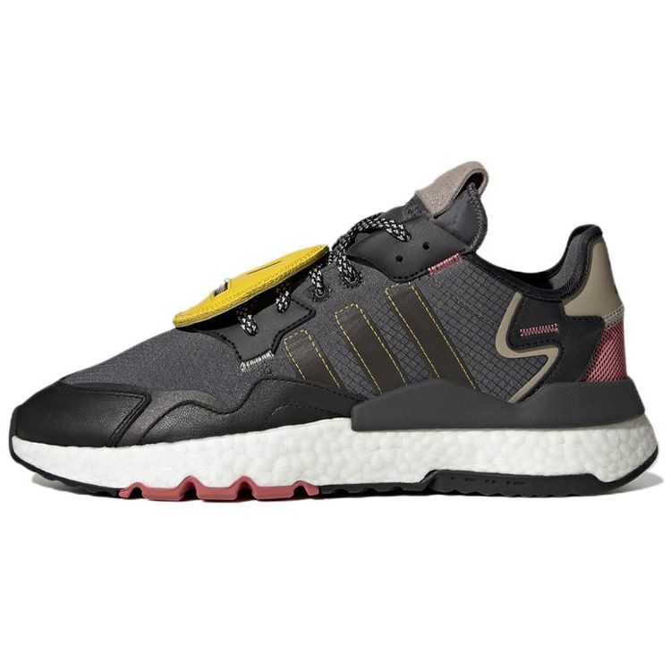 Adidas Originals Nite Jogger Fabric Sports Durable Balance Low-Top Lifestyle Shoes Unisex Sneakers Gray Black HP2332