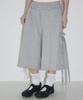 Seulliggeullou Cargo Strap Bermuda Sweatpants [Grey]