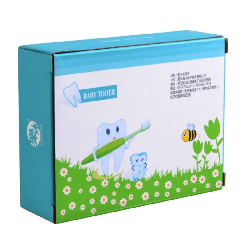 Baby Tooth Box Cartoon Dog Fresh-Keeping Box Baby Tooth Storage Room Safety and Health Gift