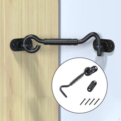 4 And Eye Latch, Stainless Steel Heavy Duty Barn Door Lock With Screws For Bedroom Door, ,