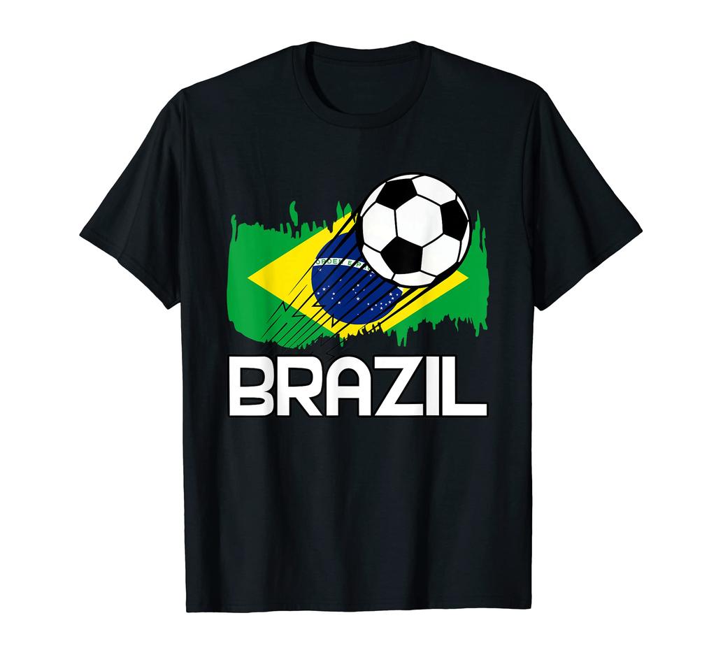 Brazil 2022 National Football Team Soccer Brazilian Fan 100 Cotton TShirt Men Women Short Sleeve T Shirt Tees For Fans Gift