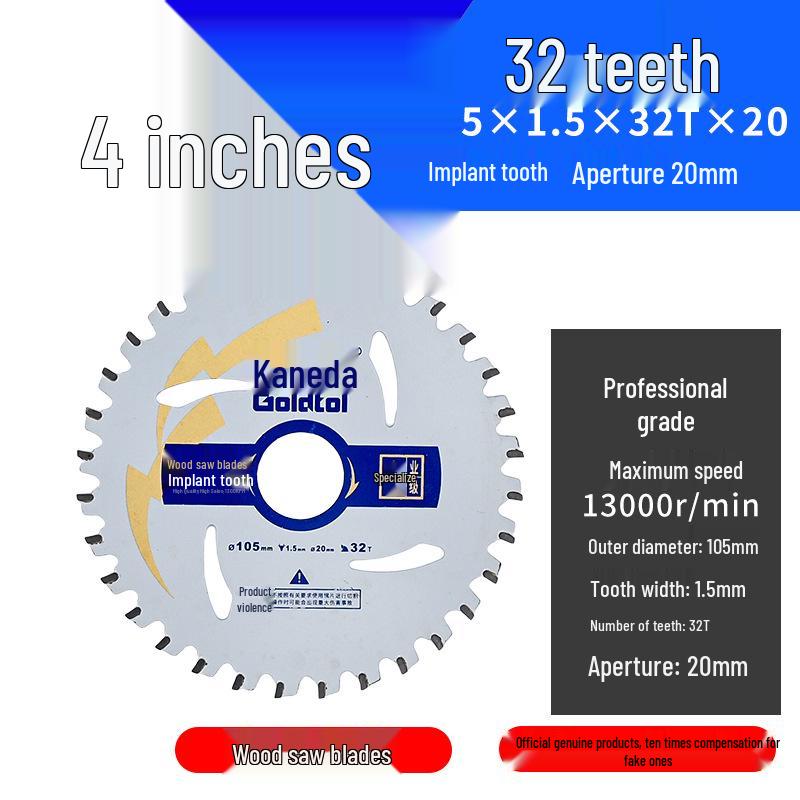 Jindian 4" & 10" Woodworking Saw Blades for Handheld Circular Saws & Angle Grinders