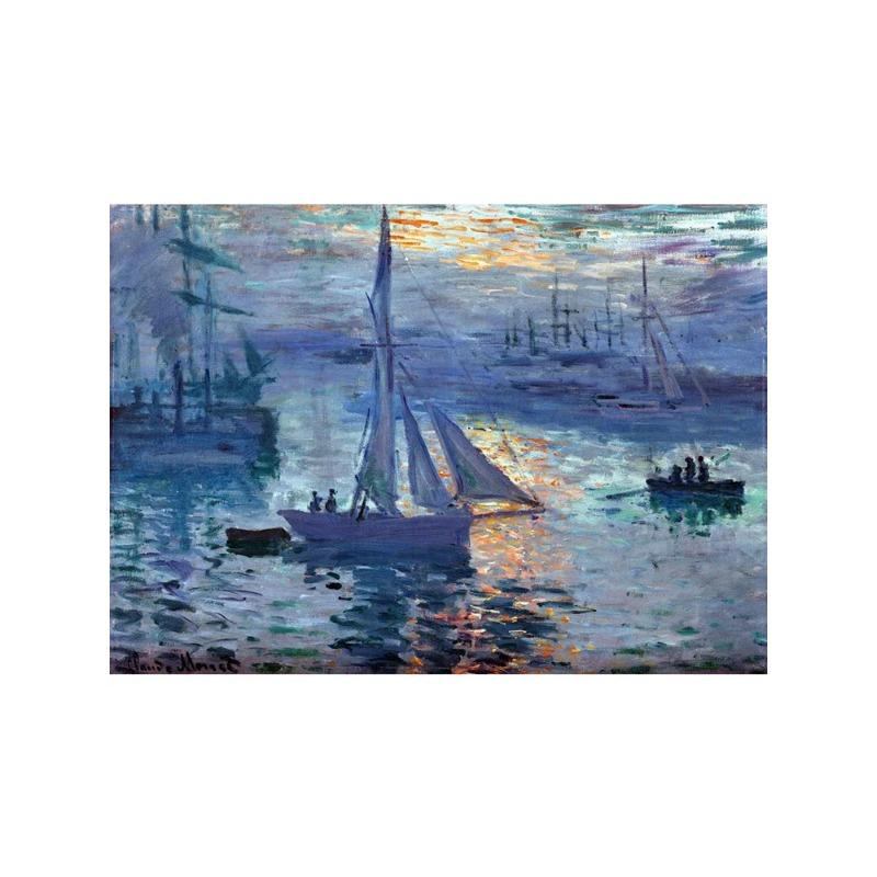 Claude Monet Exhibition Art Posters Canvas Oil Painting Garden Boat Lake Landscape Nature Landscape Wall Art Room Home Decor
