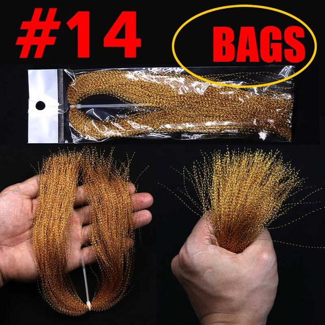 UV Spiral Bright Silk Feather Hook Tying Material for Sea Fishing