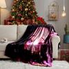 Butterfly Nezuko Fantasy Throws Blanket Flannel Blankets Plush for Couch Bed Gifts for Men Women Travel picnic blanket Christmas fan gifts