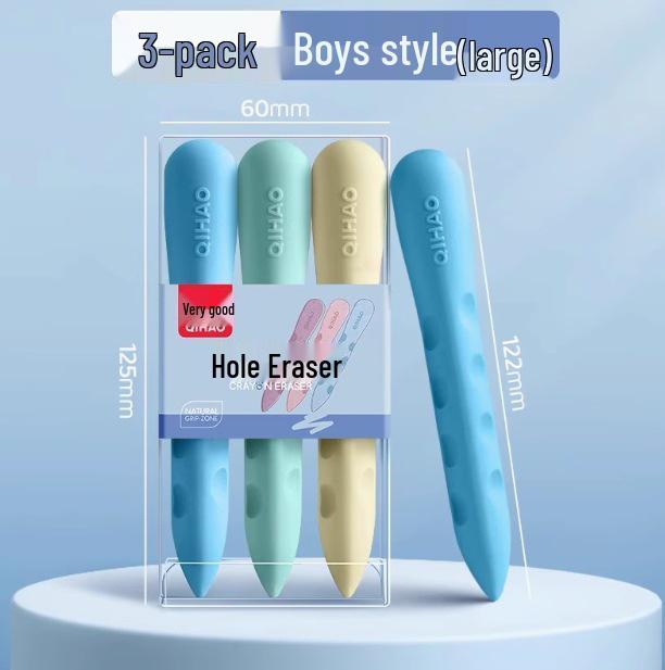 

Extra Large, Low-Dust, Cute Pen-Shaped Eraser for Elementary Students: Ideal for Art and Posture Correction