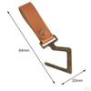 4 Pack Leather Strap Cookware Hanging Rack Hook Camping Outdoor Tools Towels Cups Hooks Hanger