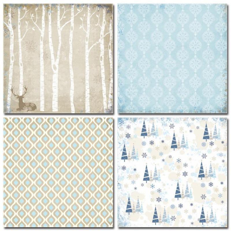 24 arkusze zimowa historia sosna świąteczne podkładki papierowe typu kraft wykrojniki tło artystyczne Origami Scrapbooking tworzenie kartek
