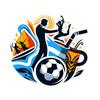 Soccer Window Cling Sport Silhouette Window Stickers Reusable Static PVC Glass Decals for Football Event Party Decor Bedroom School Glass Door Windows