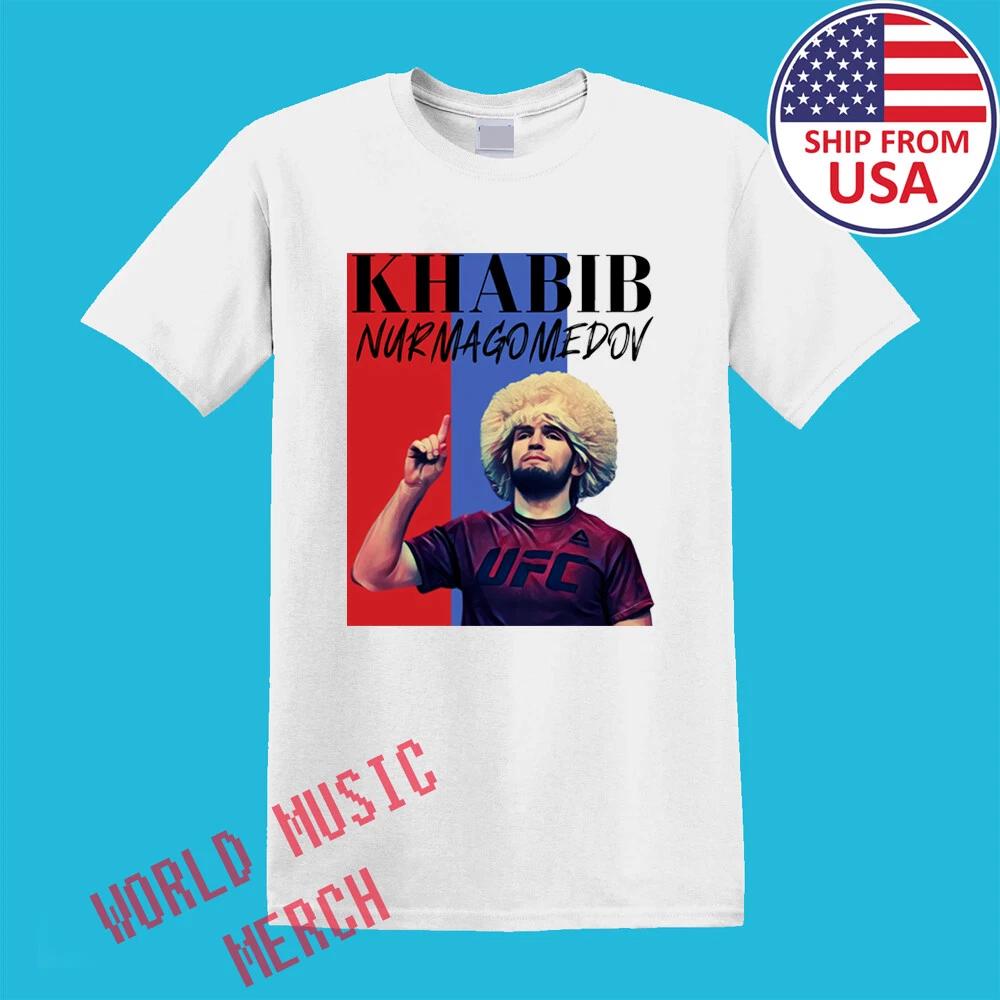 Khabib The Eagle Nurmagomedov MMA Fighter Men s White Size S-5XL M