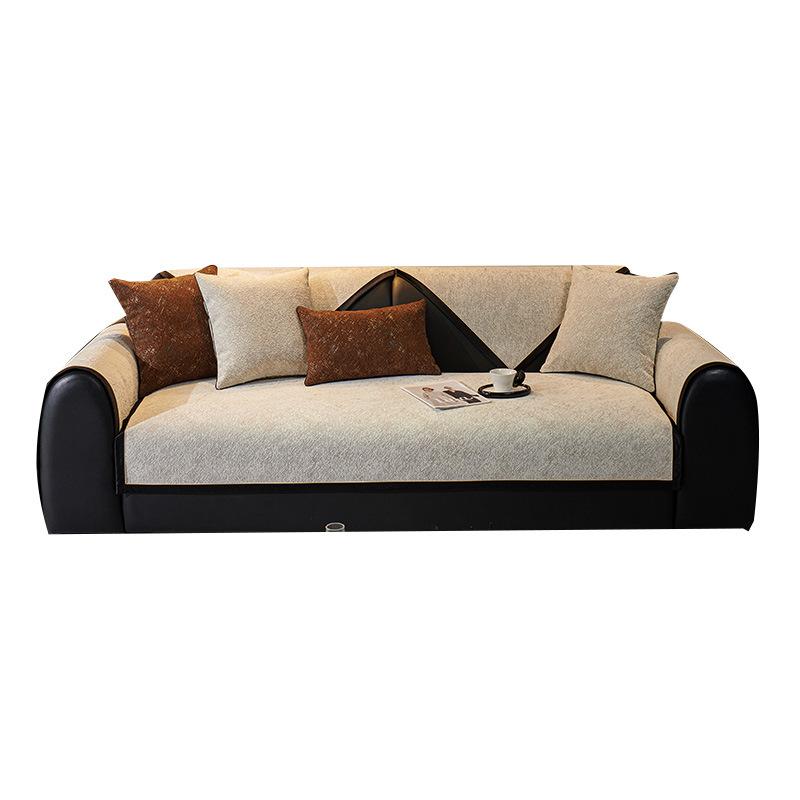 Elastic Sofa Cover With Hidden Straps, Modern Couch Cover And Washable Sofa Slipcover For Daily Protection