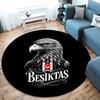 Besiktas Gymnastics Club Round Area Rug,Carpet Rug for Living Room Bedroom Sofa Playroom Decor,Non-slip Floor Mat