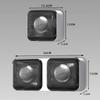 1PC Luxury Soap Dish Wall-Mounted Soap Box with Lid Suitable for Bathroom and Toilet No-Drill Drainage Design