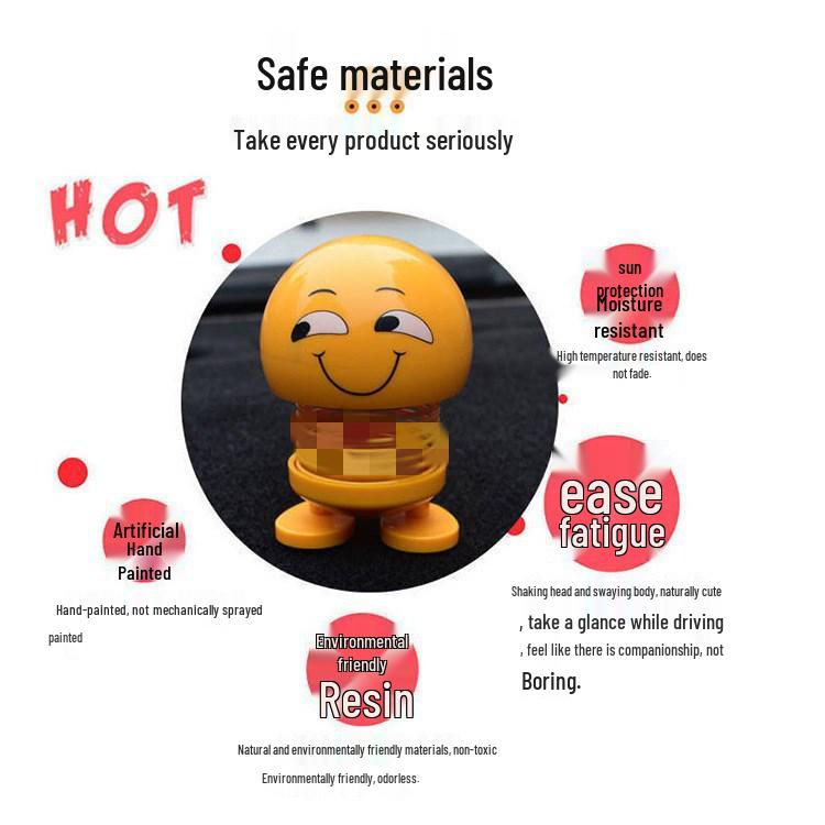 Douyin Kreslená Autíčko Emotikon Bobblehead Hračka Ozdoba