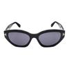 TF Rectangular Logo Design Sunglasses Women sunglasses Black FT108601A55