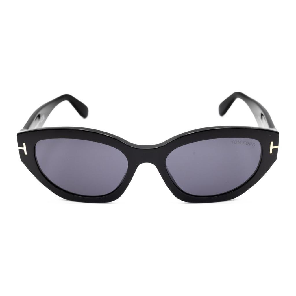 TF Rectangular Logo Design Sunglasses Women sunglasses Black FT108601A55