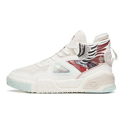 Série Lifestyle Tênis de Skate Cano Alto Flame Feminino Tênis de Skate Branco 122148088-2