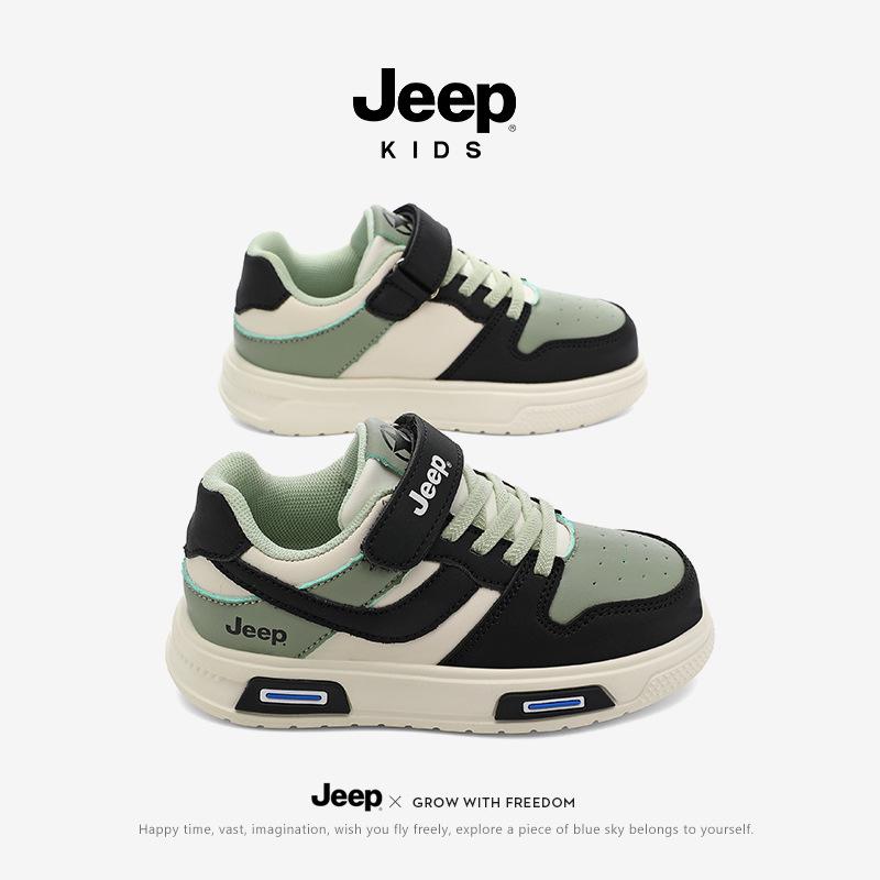 Jeep Girls' Waterproof Leather Skate Shoes - 2025 Autumn/Winter Trend