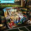 1PC Custom Name Blanket Asterix Friends Flannel blankets Patterns Throw Blanket All-Season Soft Gift for Couch, Bed, Camping, Birthday gifts