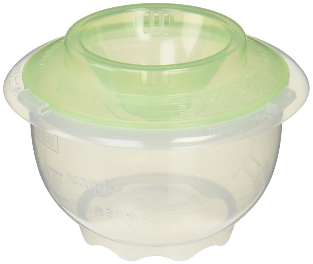 Pearl Metal Microwave Rice Made in Rice Range Gourmet Cooker, Japan, 1-Cup Cooker, C-244